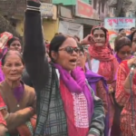 বড়জোড়া চৌমাথা মোড়ে আশা কর্মীদের বিক্ষোভ