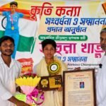 আন্তর্জাতিক স্বর্ণপদকজয়ী অ্যাথলিট তাহুরা খাতুনকে মানবতা-র সংবর্ধনা